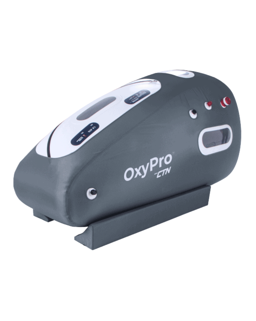 Persona realizando la terapia de oxígeno