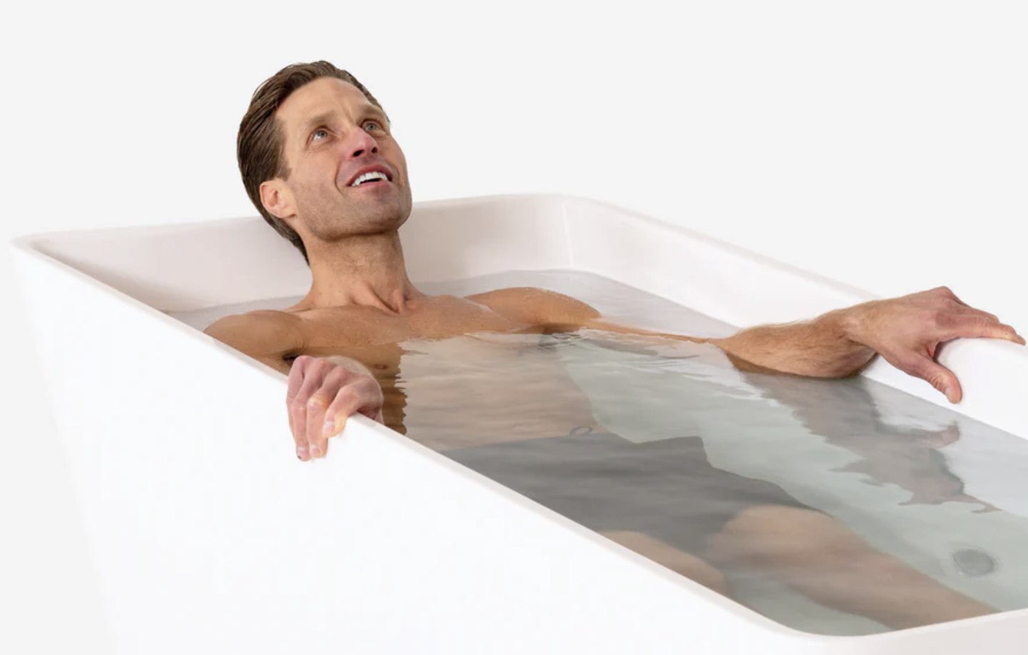 Persona realizando sesión de crioterapia